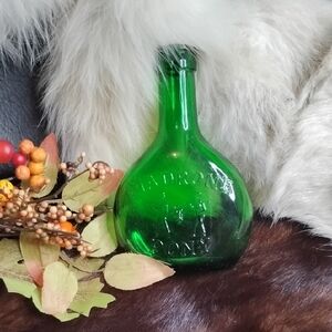 Madrone Pony Green Glass Decorative Bottle